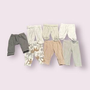 Lot Of Baby 0-3 Months Pants Carters Gerber Elephant And Castle Cat & Jack